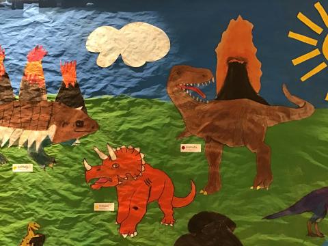 Risaeðluverkefni Oddný/Edda